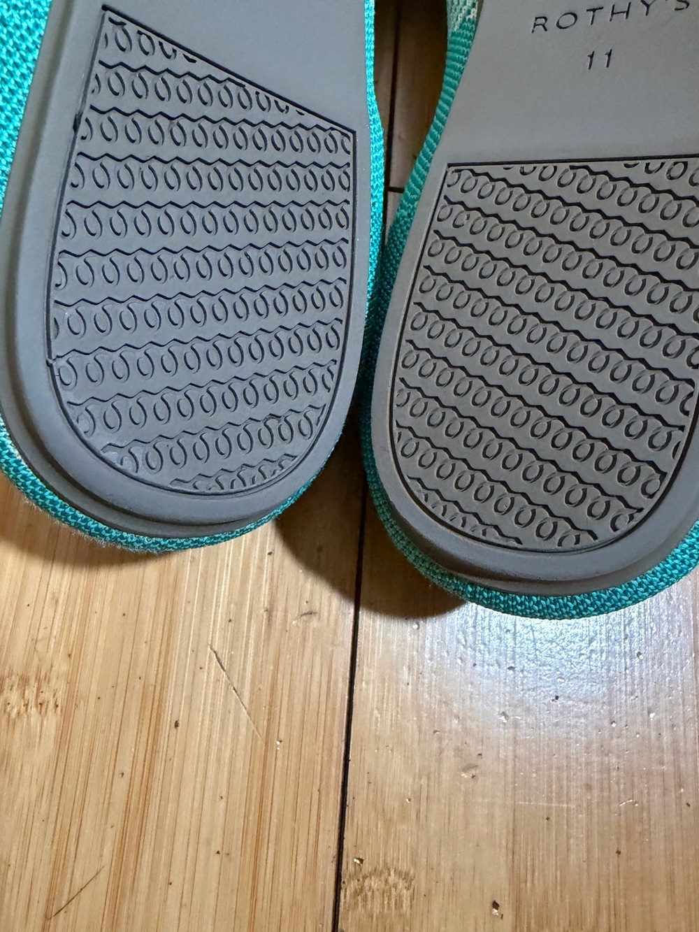 Rothy’s RETIRED COLOR Calypso Teal Ballet Flat Size 11 - Picture 8 of 16